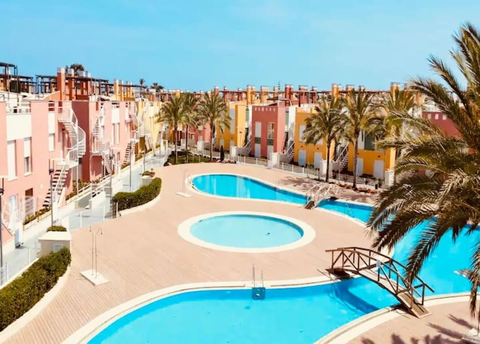 Apartamento En Vera Playa Laguna Beach Bagian luar foto