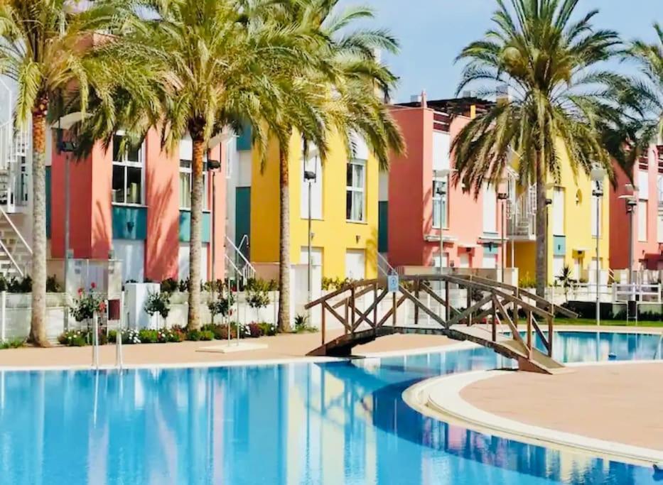 Apartamento En Vera Playa Laguna Beach Bagian luar foto