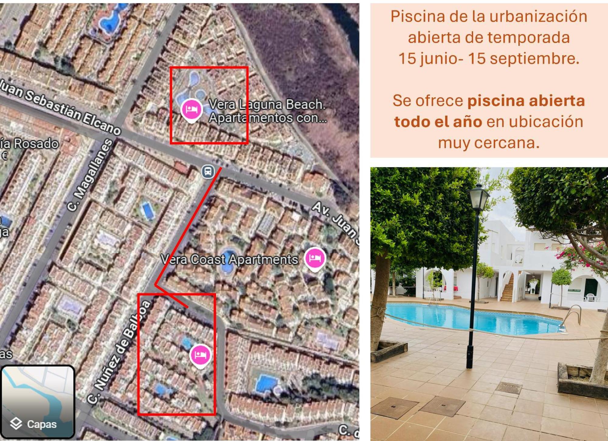 Apartamento En Vera Playa Laguna Beach Bagian luar foto